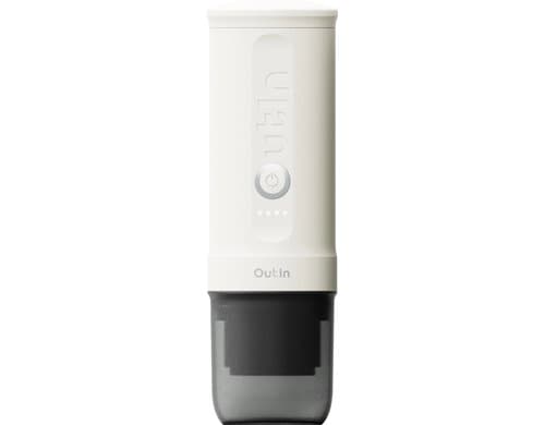 OUTIN Nano Tragbare Espressomaschine Weiss Kaffeemaschine kompatibel mit Nespresso u.a
