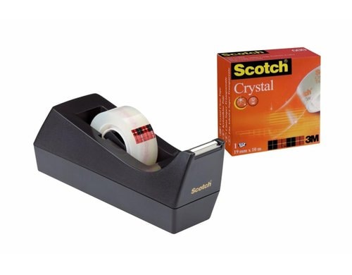 3M Scotch Magic Pultabroller schwarz Abroller schwarz + 1 Rolle 19 mm x 10 m