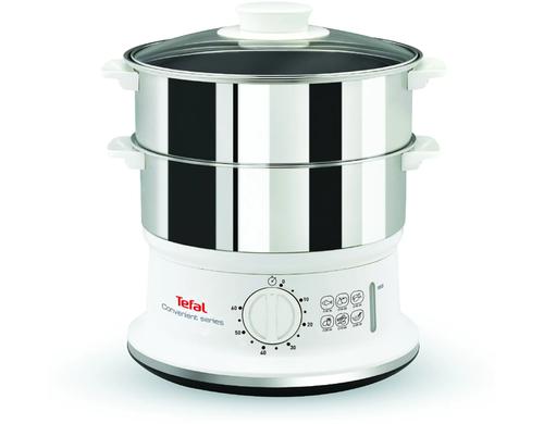 Tefal Edelstahl Dampfgarer 900W. 6 Liter, Timer, Wasserstandanzeige