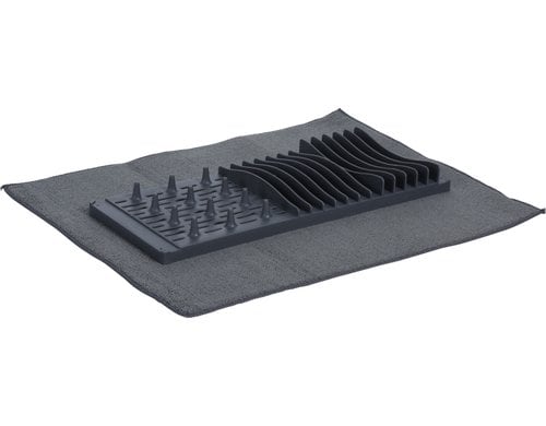 FURBER Abtropfmatte und Regal Faltbar,M:48x38cm,R:40x16x4cm