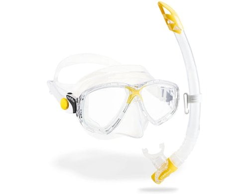 CRESSI MAREA + GAMMA COMBO CLEAR/YELLOW