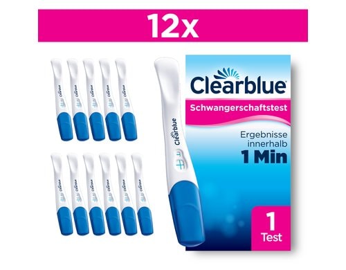 Clearblue Schwangerschaftstest Schnelle Erkennung 12er Pack