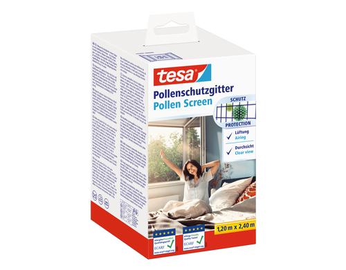 Tesa  Pollenschutzgitter 120 cm x 240 cm 120 cm x 240 cm, anthratzit-transparent