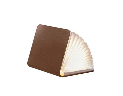 GINGKO Stimmungslicht Smart Book Leder braun, warmes Licht