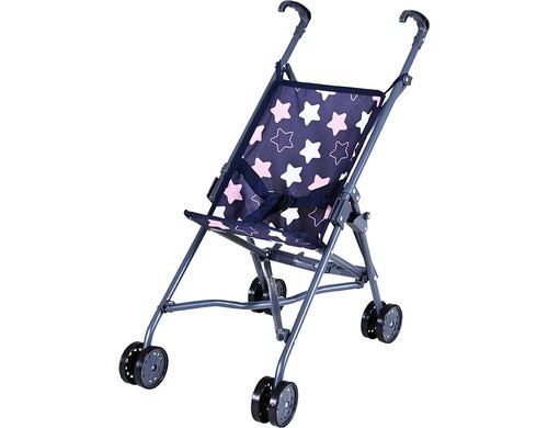 Puppenbuggy Sim star blue pink