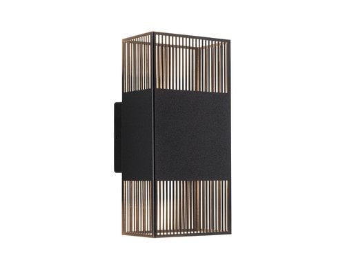 LED Wandleuchte Tharin IP44 3000K 120x104m Tharin IP44 3000K 120x104mm 2x3,7W Schwarz