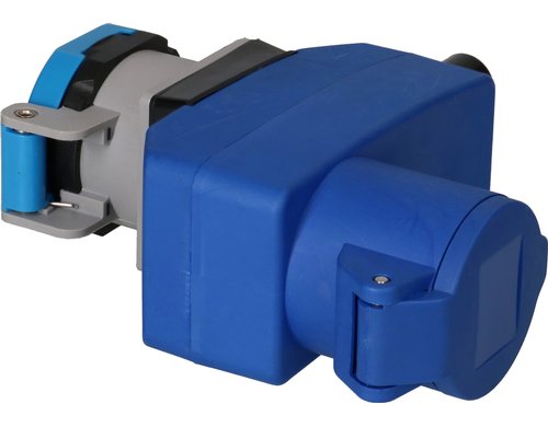 CEE Winkelkupplung  CEE16-3+Typ23 IP55 blau
