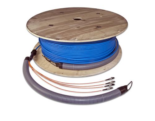 Lightwin vorkonfektioniertes LWL Kabel 4xLC Singlemode, LC-LC, 100m, OS2