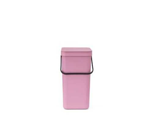 Brabantia Sort & Go Recyclingbehälter Inhalt 16 Liter, Lilac Pink