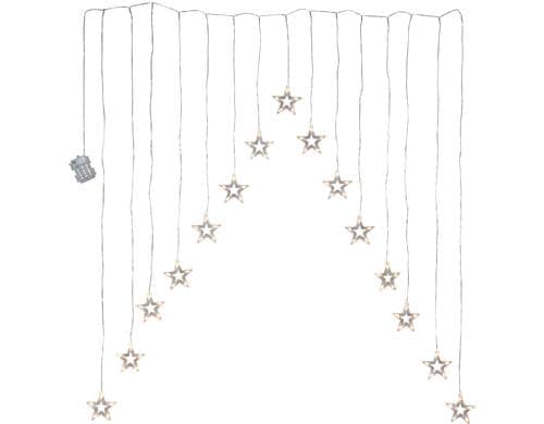 Star Trading Vorhang Lichterkette DecyStar inkl. LED WW, exkl. Batterie 3xAA, IP20