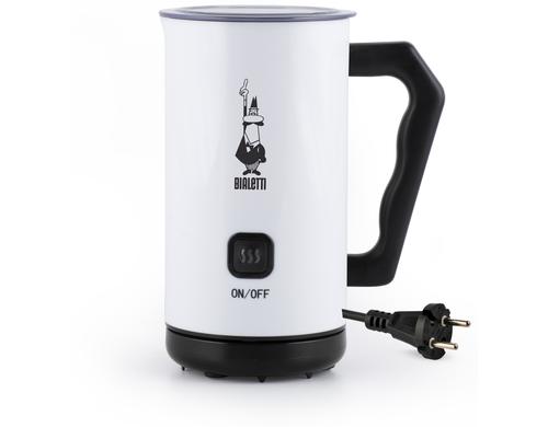 Bialetti Milchschäumer elektrisch MK02 weis Kunststoff, Antihaft,300ml Fassungsvermögen