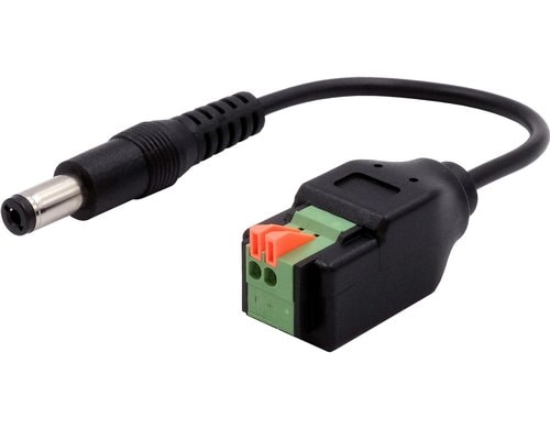 EXSYS EX-49140, DC Kabel Adapter, Stecker Hohlstecker 5.5x2.1 zu 2-pin Terminal Block