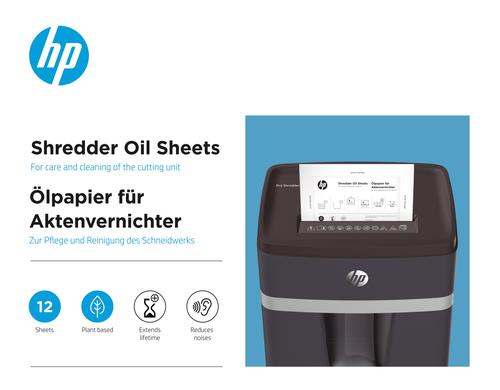 HP Aktenvernichteröl-Blätter A5 12 Stk.