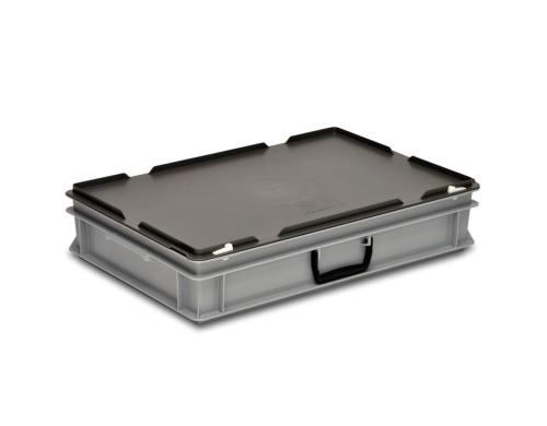 Utz Koffer 600x400x132 Deckel mit Schnappverschlüssen