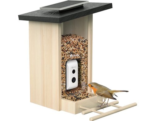 Birdfy FSC Vogelfutterhaus mit AI-Kamera Vogelfutterspender mit Solar
