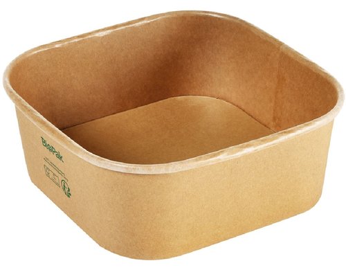 Biopak Brick Box Large 1200ml braun, ungeteilt, 40 Stk.