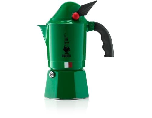 Bialetti Break Alpina 3 Tassen Aluminium mit schwarzem Kunststoff