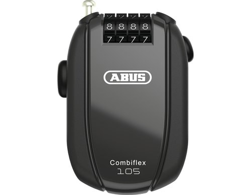 Abus Combiflex Rest 105 Code Kabelschloss, mit Halter CHR schwarz