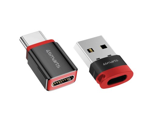 4smarts USBC und USB-A Datenblocker, Set USB-C auf USB-A, USB-C auf USB-C, 240W