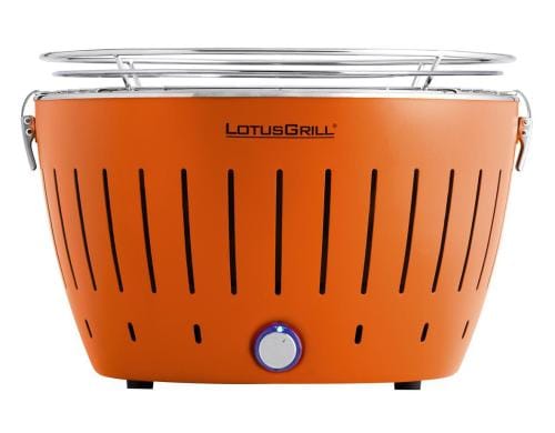 LotusGrill Tischgrill, mandarinenorange 32 cm Grillfläche, mit USB