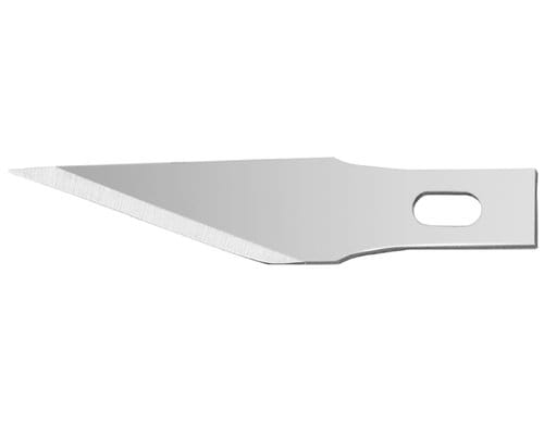 Hansa Ersatzklinge für Skalpell HS-101.9 silber, 40 x 8,5 x 0,5 mm, 10 Klingen