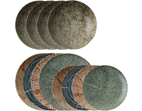 AK Geschirrset 12 Stück Nature Essence Porzellan