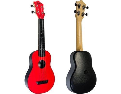Flight Travel Uku Soprano ABS - Red Ukulele, Gigbag