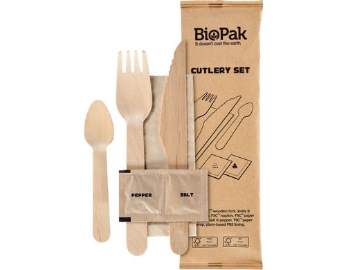 Duni Petit Besteckset 6/1 Holz 250 Stk.