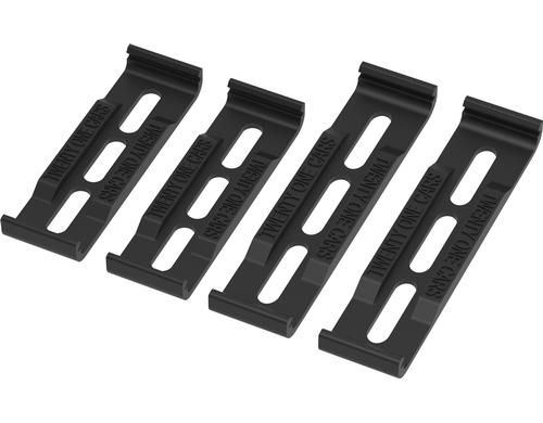 Partox Klick Kennzeichenhalter Langformat Schwarz