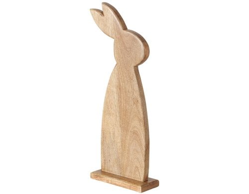 Boltze Ausfsteller Hase Nesli 62 cm Mangoholz, 62x9.4x25.2cm