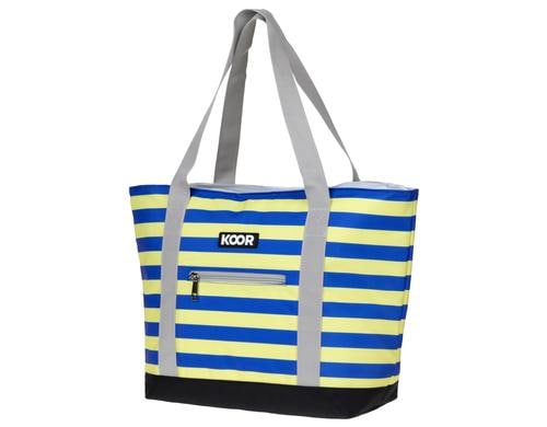 KOOR Kühltasche S10 Stripes blau/gelb Volumen 10 Liter