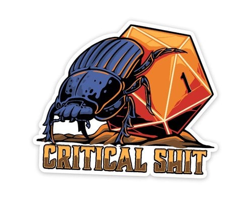 Critical Shit Sticker