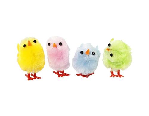 Creativ Company Osterküken 4 Farben x 3 Stück, 3 cm