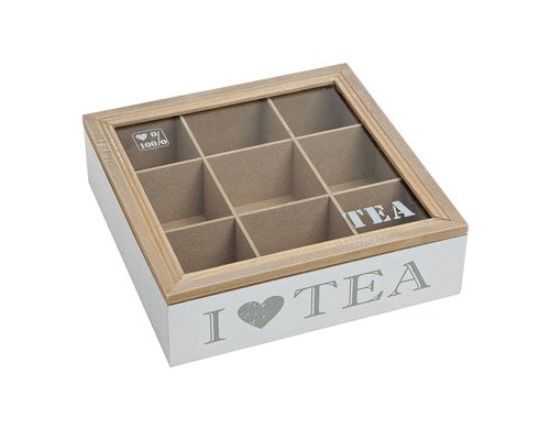 G.Wurm Teebteuelbox I Love Tea 24x7x24cm
