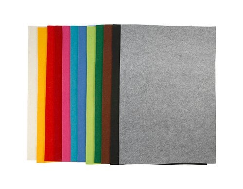 Creativ Company Bastelfilz Blatt 42x60 cm Dicke 3 mm Sortierte Farben