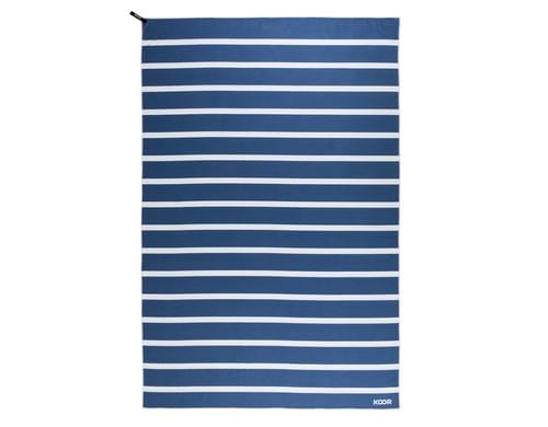 KOOR Badetuch blue stripes XXL 130x200cm, Silvadur