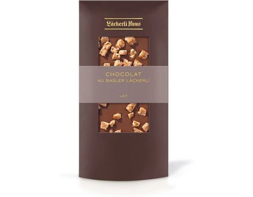 Chocolat au Basler Läckerli lait Packung 100 g