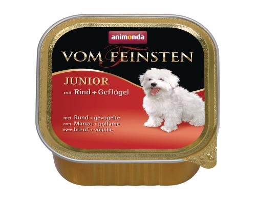 animonda Nassf. Vom Feinsten Jun. Rind+Geflügel, 150g