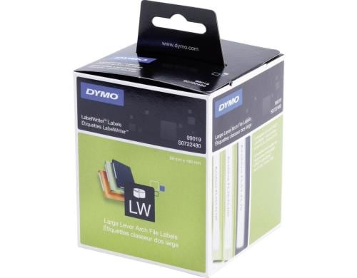 Dymo Ordner-Etiketten breit 59x190mm,weiss 1 Rolle à 110 Etiketten