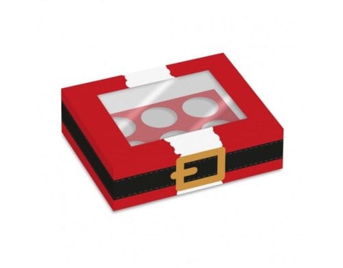 Backshop Cupcake Box Santa für 6 Cupcakes
