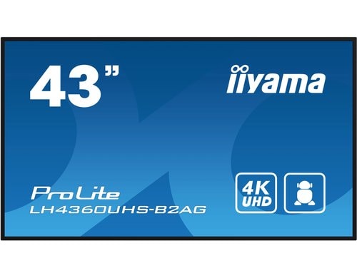 Iiyama LH4360UHS-B2AG 43, VA, UHD, 500cd, Slim, Android