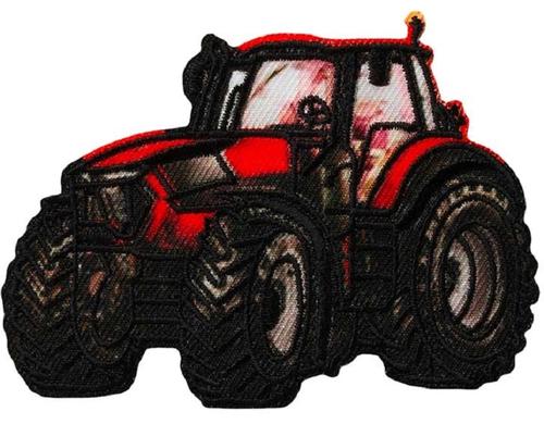 Monoquick Aufbügelbild Basic Traktor Rot