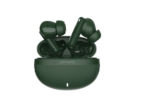 4smarts SkyBuds Pro ANC, Olivgrün bis 20h Wiedergabe, BT 5.4