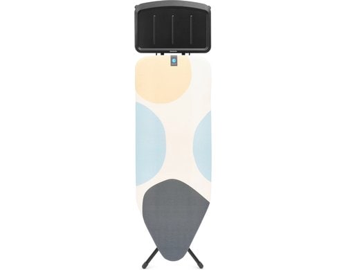 Brabantia Bügeltisch C 124 x 45 cm Dst-Ablage Solid - Spring Bubbles