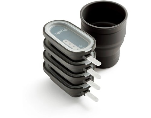 Lékué Glaceformen 4er Set Silikon, Braun