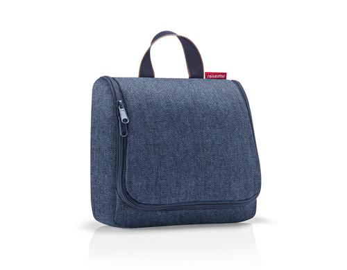 Reisenthel Kosmetiktasche toiletbag herringbone dark blue, 23 x 20 x 10 cm