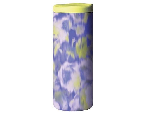 bioloco Thermo Kaffeebe. Neo-Soft flowers 350ml, Edelstahl, PP Deckel Lock Funktion