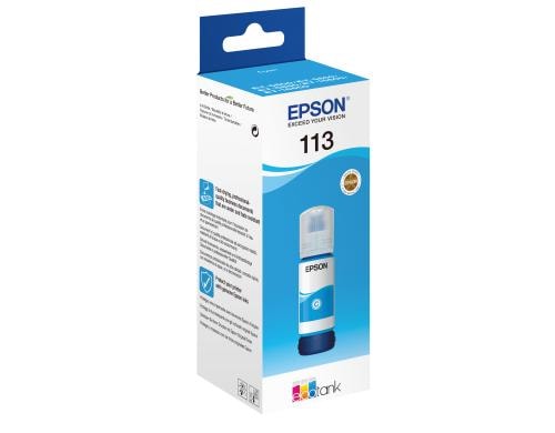 Tinte Epson Nr. 113, C13T06B240, cyan 70 ml, zu EcoTank ET-16600/16650/5800/5850