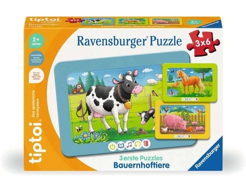 tiptoi 3 erste Puzzles: Bauernhoftiere