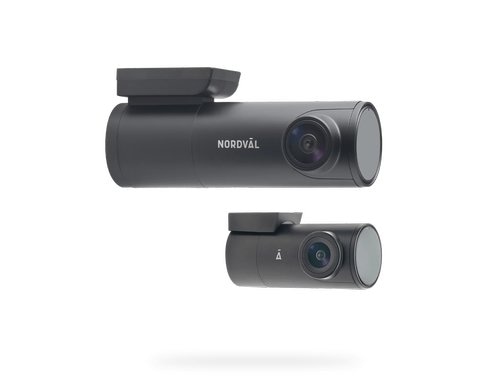NORDVAL 4K Dual-Dashcam mit Wi-Fi und GPS inkl. 128GB SD-Karte